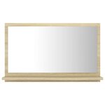 Miroir de salle de bain 60x10 5x37 cm aggloméré beige 02_0006923