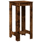vidaXL Table de bar chêne fumé 51x50x103 5 cm bois d'ingénierie