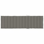 vidaXL Coussin de chaise longue gris foncé mélangé 200x50x4 cm tissu
