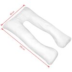 vidaXL Coussin de grossesse 90 x 145 cm Blanc
