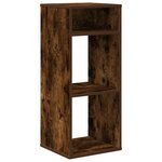 vidaXL Bibliothèque chêne fumé 34x31x80 cm bois d'ingénierie
