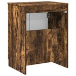 vidaXL Armoire de salle de bain Chêne fumé 54 x 41 x 70 cm