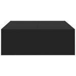 vidaXL Table basse noir 100x100x35 cm bois d'ingénierie