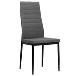 vidaXL Chaises à manger lot de 6 gris clair tissu