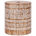 vidaXL Parasol balinais avec base 260 210-220 cm