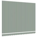vidaXL Tissu de Remplacement de Store pour Cadre 4x3 m Vert et Blanc
