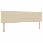 vidaXL Tête de lit avec tête de lit Crème 180 cm Cuir synthétique