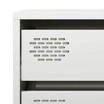 vidaXL Buffet blanc 68x39x58 5 cm acier laminé à froid