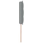 vidaXL Cabeza de cama LED Design Lignes Gris clair 72 cm Tissu