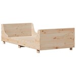 vidaXL Cadre de lit sans matelas 100x200 cm bois massif de pin