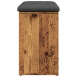 vidaXL Banc à chaussures vieux bois 82x32x50 cm bois d'ingénierie