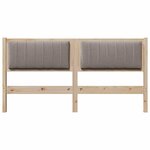 vidaXL Tête de lit capitonnée Marron 150 cm Pin massif