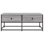 vidaXL Table basse sonoma gris 100x51x40 cm bois d'ingénierie