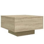 vidaXL Table basse chêne sonoma 55x55x31 cm bois d'ingénierie
