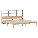 vidaXL Lit bibliothèque sans matelas 180x200 cm bois massif de pin