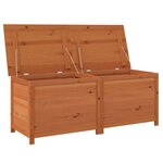 vidaXL Boîte à coussins d'extérieur Marron 150x50x56 cm Sapin massif