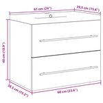 vidaXL Ensemble de meubles de salle de bain 2 Pièces chêne sonoma