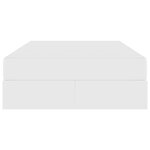 vidaXL Lit avec rangement et matelas avec matelas Blanc 120 x 190 cm