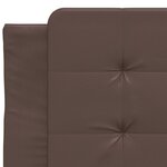vidaXL Cadre de lit avec tête de lit marron 80x200 cm Similicuir