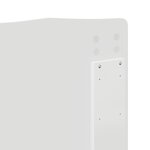vidaXL Tête de lit Blanc Brillant 135 cm Bois d'ingénierie