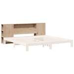 vidaXL Tête de lit avec rangement 200 cm bois massif de pin