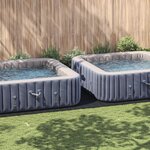 vidaXL Couvercle de piscine rectangulaire Noir Plastique 820 x 420 cm