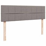 vidaXL Lit ottoman avec matelas taupe 140x190 cm tissu