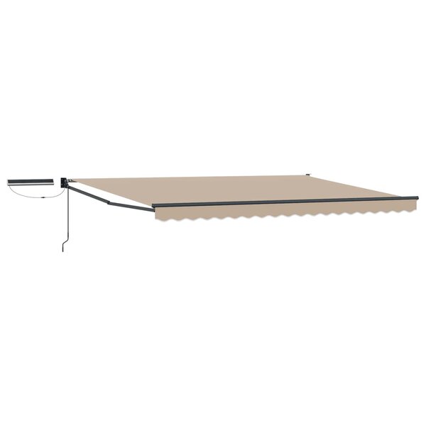vidaXL Auvent rétractable électrique Beige et Anthracite 4 × 3 m