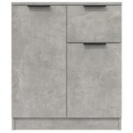 vidaXL Buffets 2 Pièces Gris béton 60x30x70 cm Bois d'ingénierie