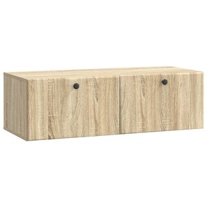 vidaXL Meuble TV mural 98 x 41 x 30 cm Chêne Sonoma Bois d'ingénierie