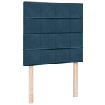 vidaXL Sommier à lattes de lit avec matelas bleu 100x200 cm