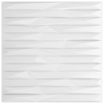vidaXL Panneaux muraux 24 Pièces blanc 50x50 cm XPS 6 m² pierre