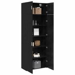 vidaXL Armoire de rangement 3 Pièces Chêne noir
