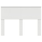 vidaXL Tête de lit avec tête de lit Blanc 135 cm Bois d'ingénierie