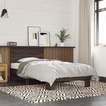 vidaXL Cadre de lit sans matelas chêne marron 90x190 cm