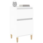 vidaXL Table de chevet blanc 40x35x70 cm