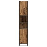 vidaXL Ensemble de mobilier de salle de bain avec étagère Bois Ancien