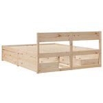 vidaXL Cadre de lit sans matelas 140x200 cm bois massif de pin