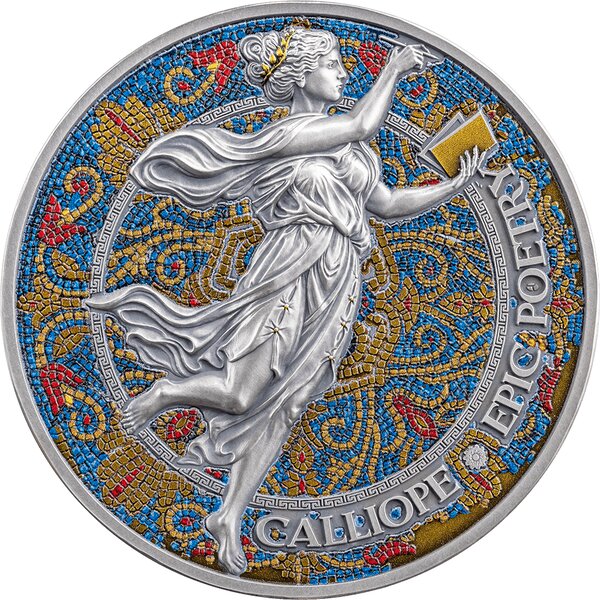 CALLIOPE The Nine Muses 2 Once Argent Monnaie 2000 Francs Cameroon 2024