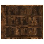 vidaXL Armoire murale chêne fumé 75x35x60 cm bois d'ingénierie