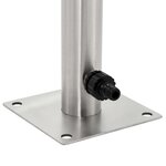 vidaXL Colonne à eau de jardin ronde Acier inoxydable 65 cm
