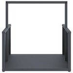 vidaXL Portant de bois chauffage anthracite 40x40x40 cm