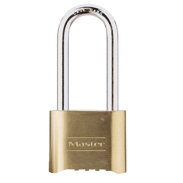 Cadenas à Combinaison Certifié en Zinc et Finition Laiton et Anse Longue  Doré  10 7x5 1x 2 4 cm
