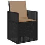 vidaXL Ensemble de salle à manger pour jardin avec coussin 7 Pièces PP