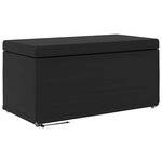 vidaXL Tabouret Noir Cuir Synthétique et Bois Composite