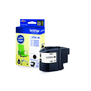 Cartouche jet d'encre lc-229xlbk hc noir (9ml) sous blister capacité 2400 pages brother