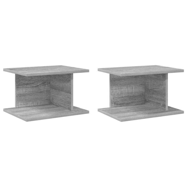 vidaXL Table de chevet 2 Pièces Gris Sonoma 40 x 30 x 25 cm