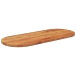 vidaXL Dessus de table 120x50x2 5 cm ovale bois massif d'acacia