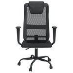 vidaXL Chaise de bureau réglable en hauteur noir