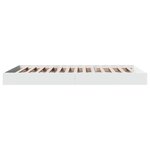 vidaXL Cadre de lit blanc 100x200 cm bois d'ingénierie